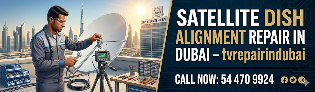Satellite Dish Alignment Repair in Dubai